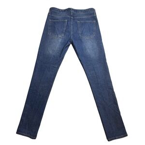 Forever 21 Premium Straight Leg Jeans Mens 31x31 Medium Wash Blue Denim Stretch